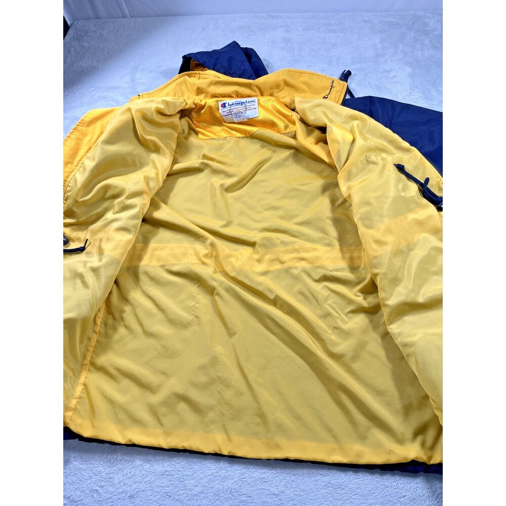 Vintage Champion Michigan Wolverines Medium Football Full Zip Hooded Jacket - Picture 11 of 13